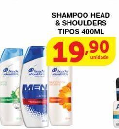 Roldão Shampoo head & shoulders tipos 400ml oferta