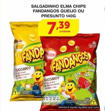 Salgadinho elma chips fandangos queijo ou presunto 140g