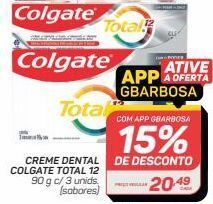 GBarbosa Creme dental colgate total 12 90g 3un oferta