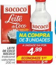 GBarbosa Leite de coco sococo 200ml oferta