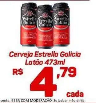 Rede Vivo Cerveja estrella galicia latão oferta