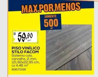 Obramax Piso vinilico stilo facom oferta
