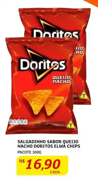 Assaí Atacadista Salgadinho Sabor Queijo Nacho Doritos Elma Chips 300g oferta