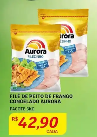 Assaí Atacadista Filé de peito de frango congelado Aurora 3kg oferta