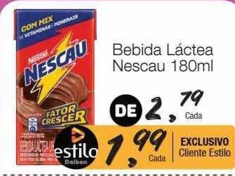 Supermercado Dalben Bebida láctea nescau oferta