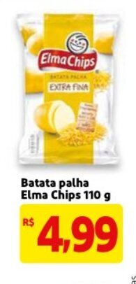 Mercado Extra Batata palha Elma Chips 110g oferta