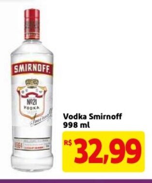 Mercado Extra Vodka Smirnoff 998ml oferta