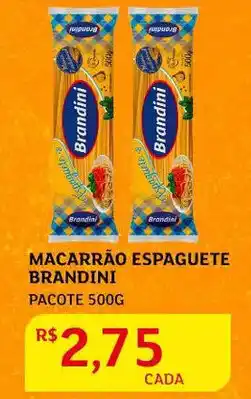 Assaí Atacadista Macarrão Espaguete Brandini 500g oferta
