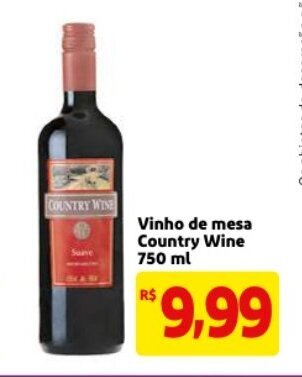 Mercado Extra Vinho de mesa Country Wine 750ml oferta