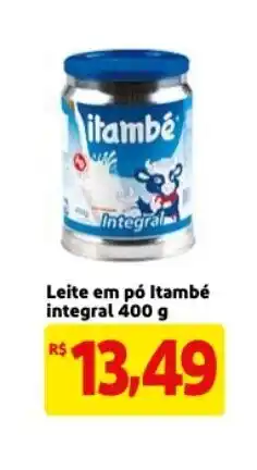 Mercado Extra Leite em po Itambe integral 400g oferta