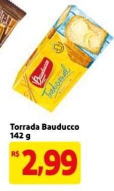 Mercado Extra Torrada Bauducco 142g oferta