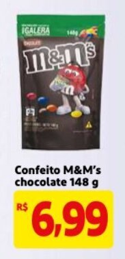 Mercado Extra Confeito M&M's chocolate 148g oferta