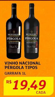 Vinho Nacional Pérgola Tipos 1L