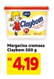 Mercado Extra Margarina Cremosa Claybom 500g oferta