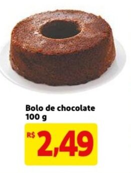 Mercado Extra Bolo de Chocolate 100g oferta