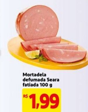 Mercado Extra Mortadela defumada Seara fatiada 100g oferta