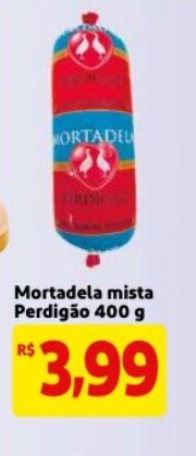 Mercado Extra Mortadela mista Perdigao 400g oferta