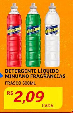 Assaí Atacadista Detergente Líquido Minuano Frag. 500ml oferta