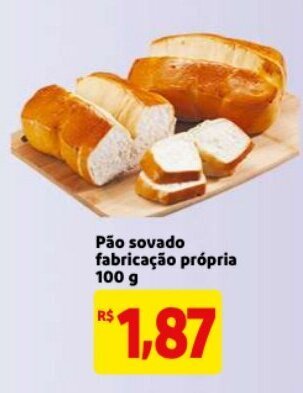 Mercado Extra Pao sovado fabricacao propria 100g oferta