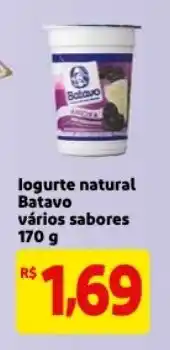 Mercado Extra Iogurte Natural Baravo sabores 170g oferta