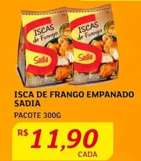 Assaí Atacadista Isca de Frango Empanado Sadia 300g oferta