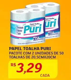 Assaí Atacadista Papel Toalha Puri oferta