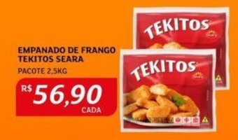 Assaí Atacadista Empanado de Frango Tekitos Seara 2.5kg oferta