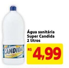 Mercado Extra Agua Sanitaria Super Candida 2L oferta
