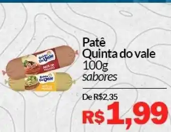 Patê Quinta Do Vale Sabores 100g