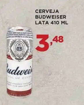 Apoio Mineiro Cerveja Budweiser Lata 410ml oferta