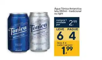 Coop água Tônica Antarctica Lata Traidicional Ou Light 350ml oferta