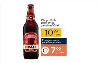 Coop Chopp Vinho Draft Wine 600ml oferta