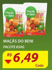 Assaí Atacadista Maçãs Do Beni pacote 850g oferta