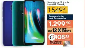 Coop Smartphoen Motorola Moto G9 Play 64g oferta
