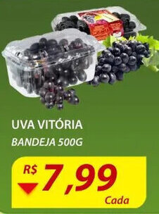Assaí Atacadista Uva Vitória Bandeja 500g oferta