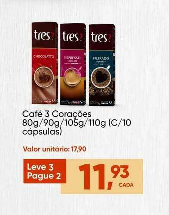 Imec Supermercados Café 3 Corações oferta