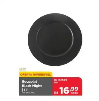 Sousplat Black Night Le
