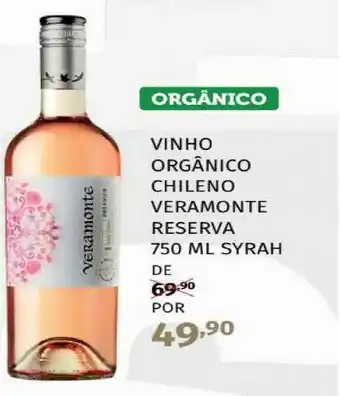 Super Nosso Vinho Orgânico Chileno Veramonte Reserva 750ml oferta