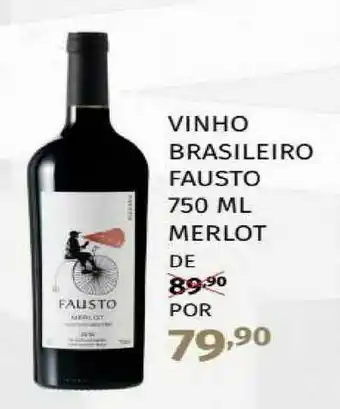 Vinho Brasileiro Fausto Merlo 750ml