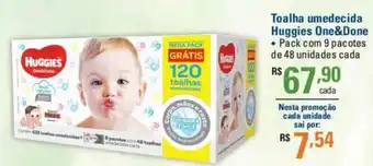 Sam's Club Toalha umedecida Huggies One&Done oferta