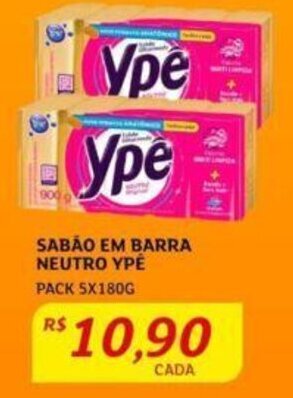 Assaí Atacadista Sabão em Barra Neutro Ypê 5x180g oferta