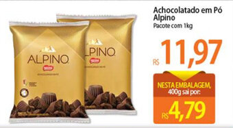 Atacadão Achocolatado em po Alpino 1kg oferta