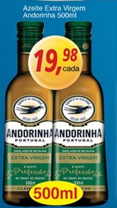 Supermercados Guanabara Azeite Extra Virgem Andorinha 500ml oferta