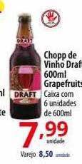 Akki Atacadista Chopp de vinho draft 600ml grapefruits oferta