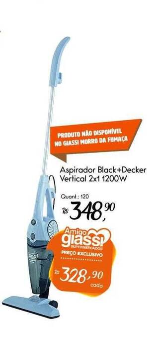 Giassi Supermercados Aspirador black+decker vertical 2x1 1200w oferta