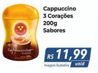 Hiper Moreira Cappuccino 3 corações sabores oferta