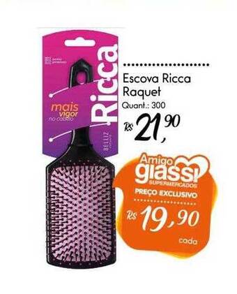 Giassi Supermercados Escova ricca raquet oferta