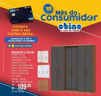 Roupeiro 6pt s espelho