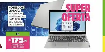 Lojas Koerich Notebook lenovo oferta