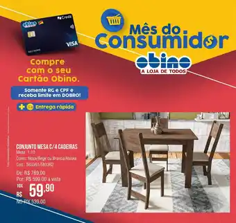 Conjunto mesa c 4 cadeiras